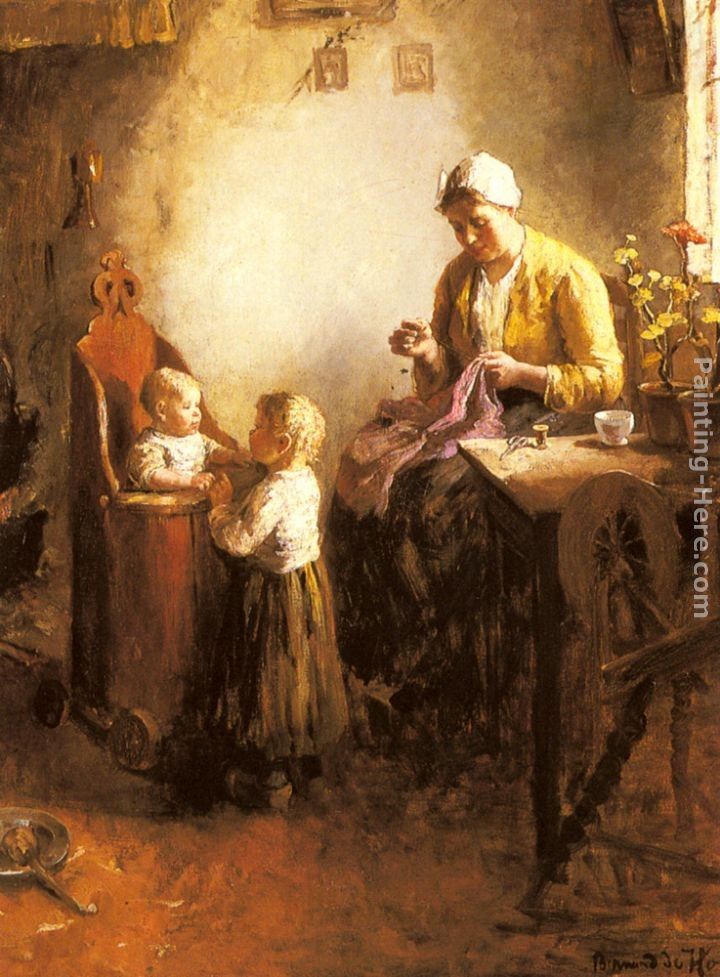 Bernard de Hoog A Family in an Interior